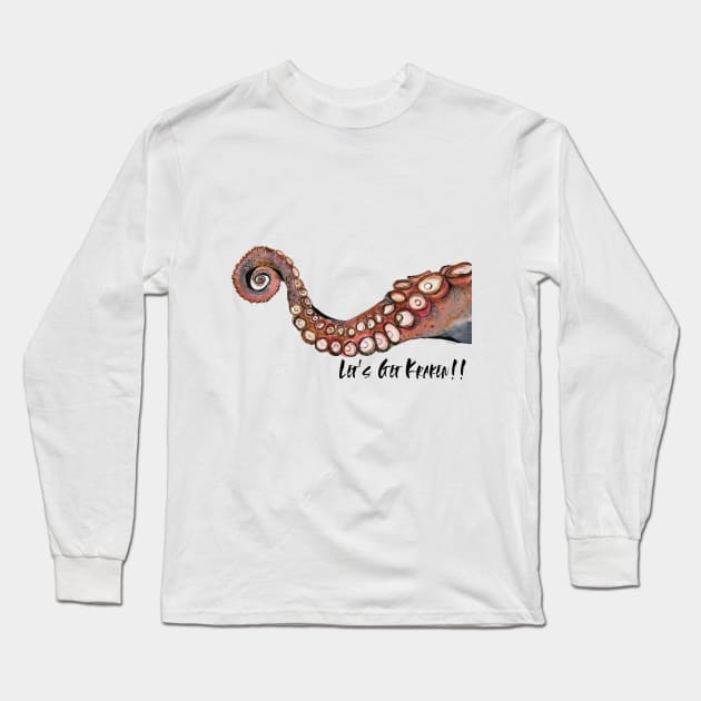 Kraken! Long Sleeve T-Shirt by The Art Aroma